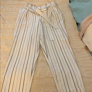 Striped Paperbag Pants